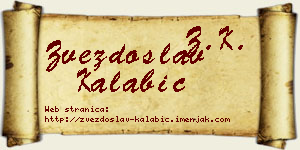 Zvezdoslav Kalabić vizit kartica